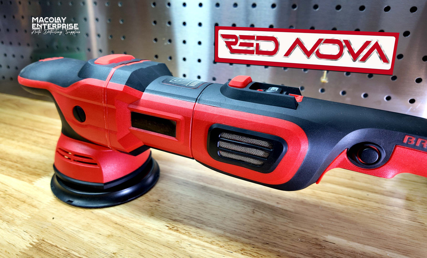 MP-14 Red Nova Brushless 5-inch Dual Action Polisher Machine
