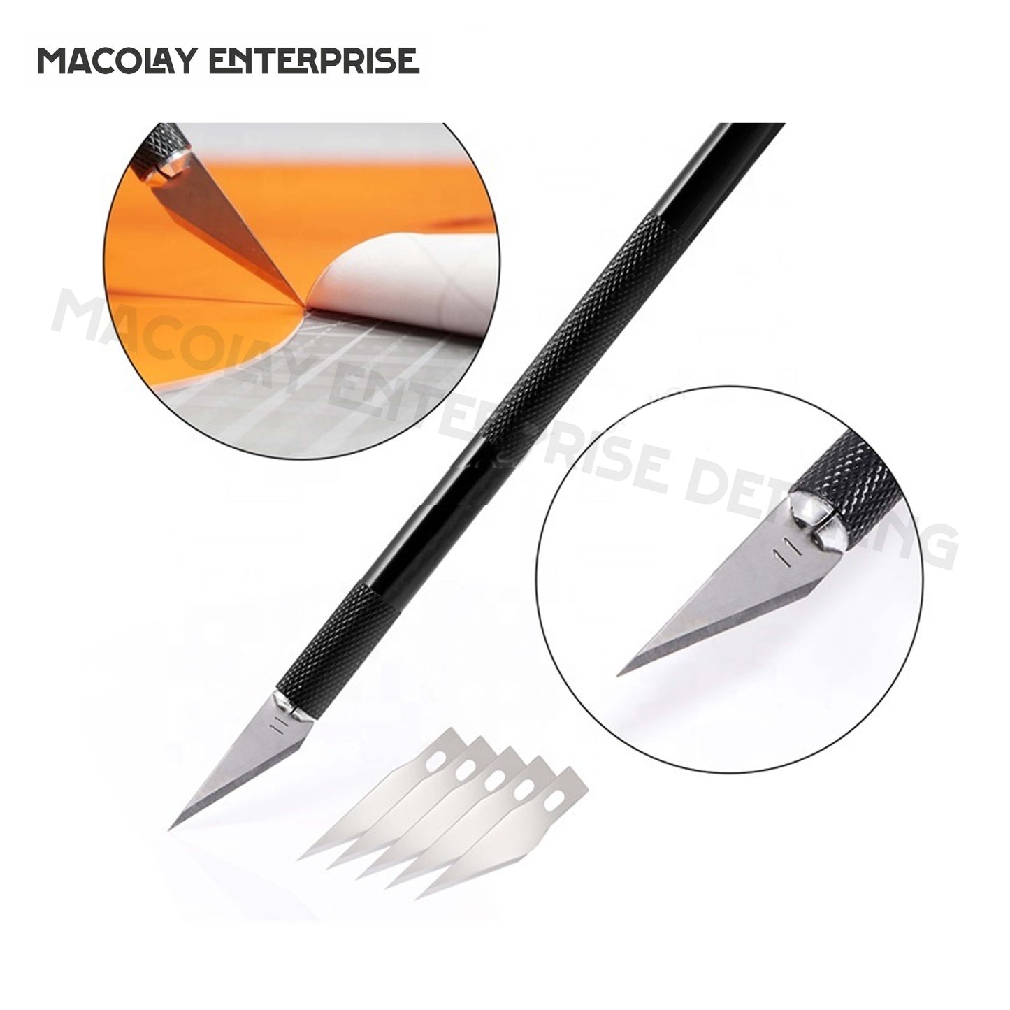 WR-018  Black X-acto Knife, Cutter Engraving Hobby Knife for car PPF