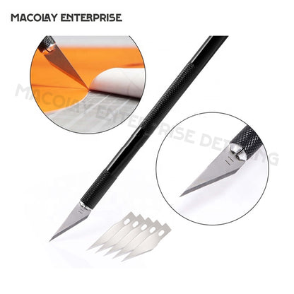 WR-018  Black X-acto Knife, Cutter Engraving Hobby Knife for car PPF