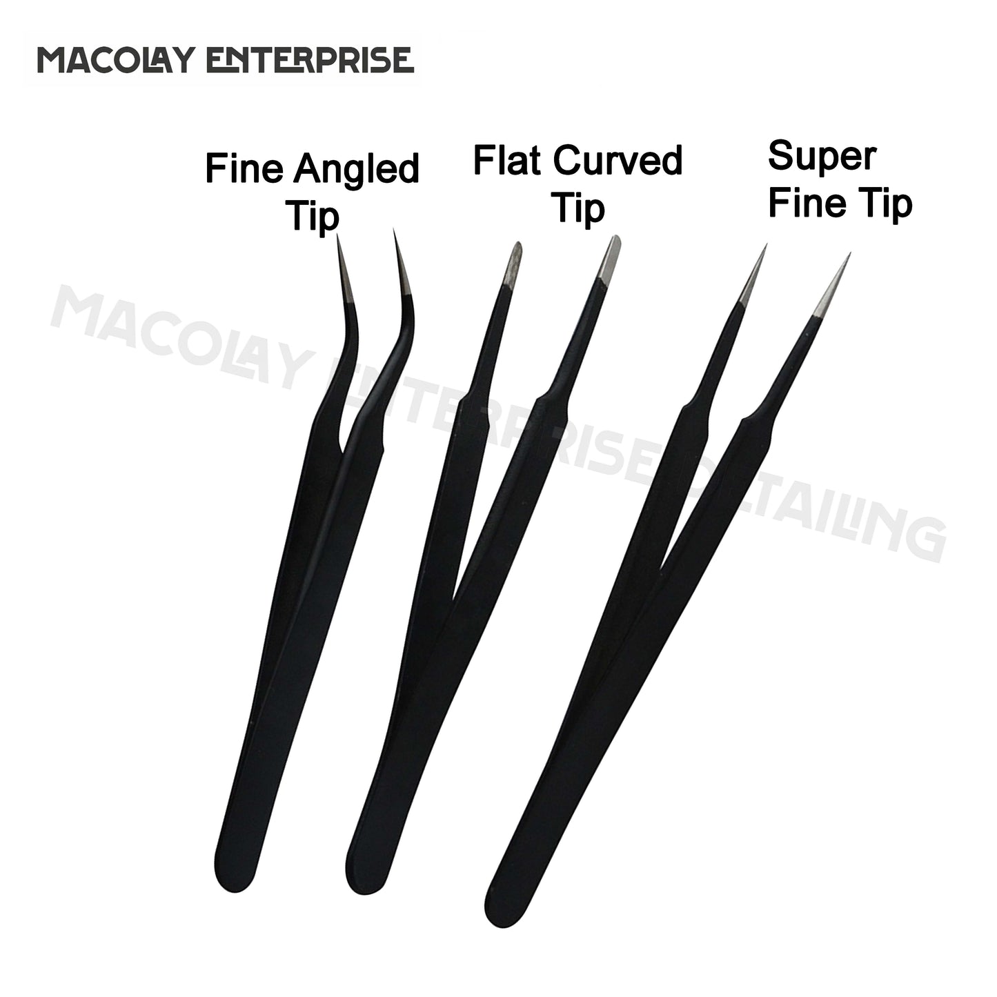 WR-49 Round, Fine, or Angled Tip Tweezer for Car PPF