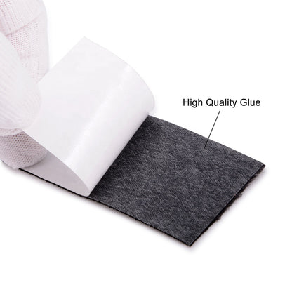 WR-62 Black Pre-Cut Self-Adhesive Squeegee Fabric Felt Replacement for Car PPF