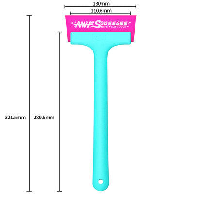 WR-113 Qili Long Handle Pink Scraper For Car Tint