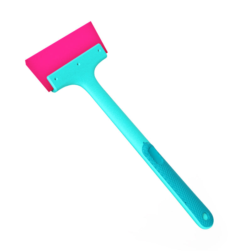 WR-113 Qili Long Handle Pink Scraper For Car Tint