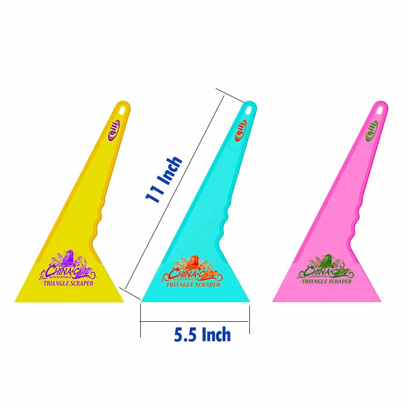 WR-117 Qili Triangular Scraper Rubber Handle for Car Tint