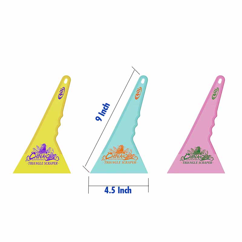 WR-117 Qili Triangular Scraper Rubber Handle for Car Tint