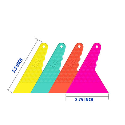 WR-116 Qili Triangular Scraper Straight Handle for Car Tint
