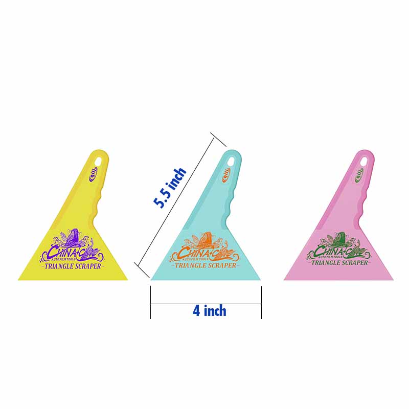 WR-117 Qili Triangular Scraper Rubber Handle for Car Tint