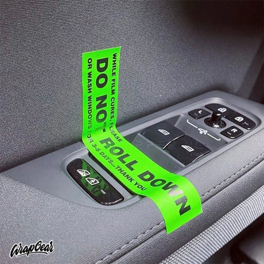 WR-059 500pcs/roll DO NOT ROLL DOWN Sticker for Car Tint