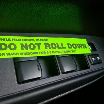 WR-059 500pcs/roll DO NOT ROLL DOWN Sticker for Car Tint