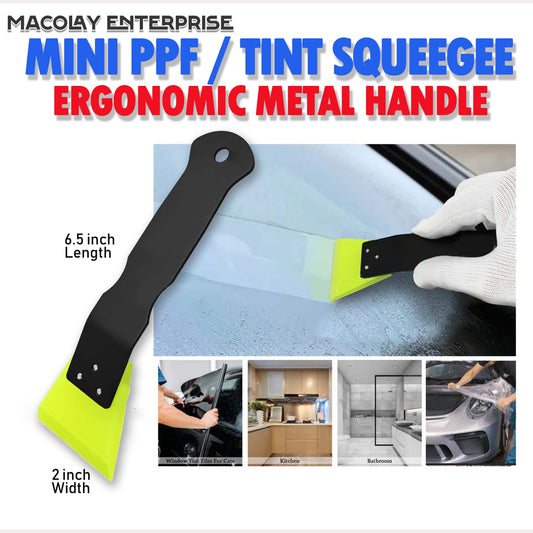 WR-85 Mini Squeegee Car PPF Rubber Squeegee with Metal Handle