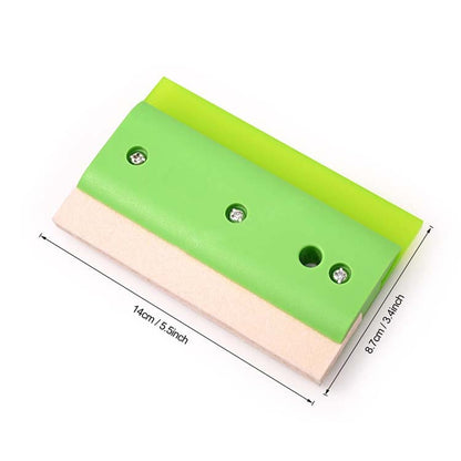 WR-58 2 in 1 Rubber and Wool Squeegee for Car PPF