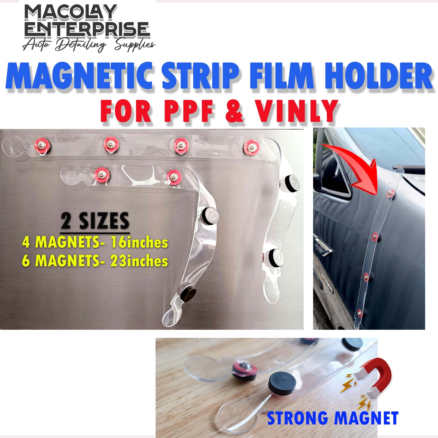 WR-97 Magnetic Strip Film Holder for Car PPF