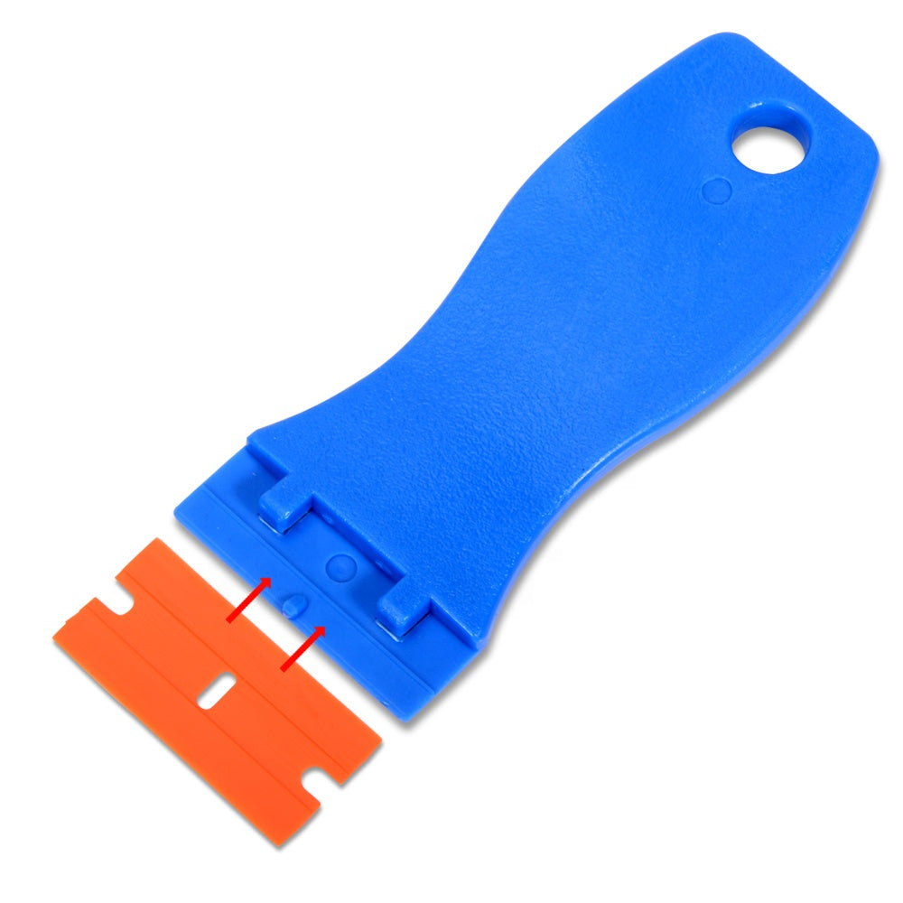 WR-38 Blue Plastic Scraper with plastic blade for Car PPF