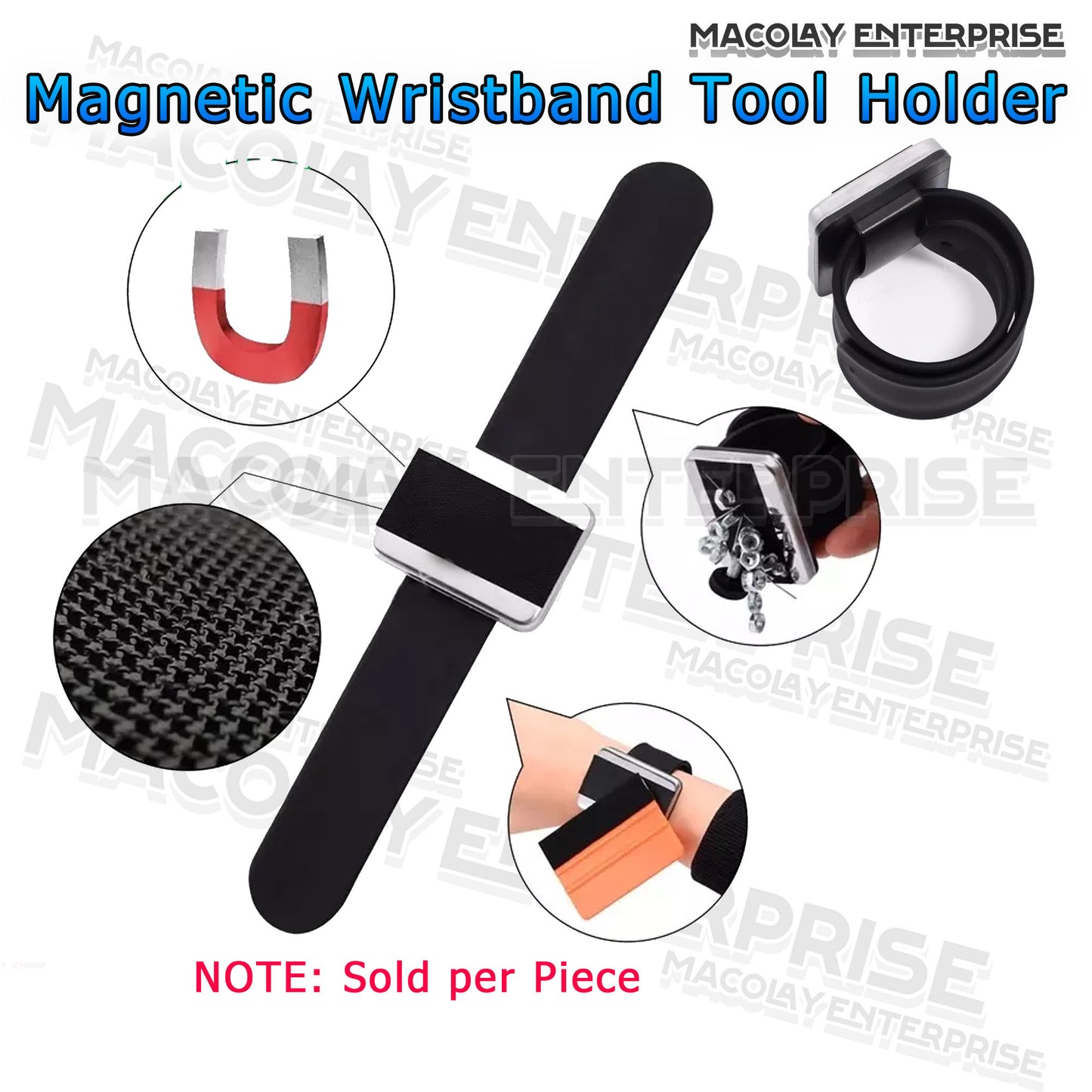 WR-73 Magnetic Wrist band Wrapping Tool Holder for Car Wrapping