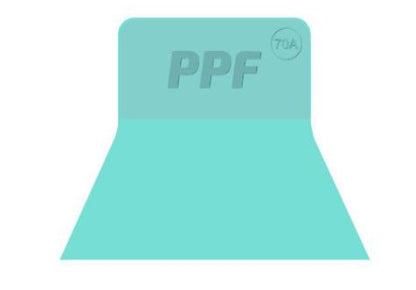 WR-78 Green, Red, Black Car PPF Rubber Squeegee