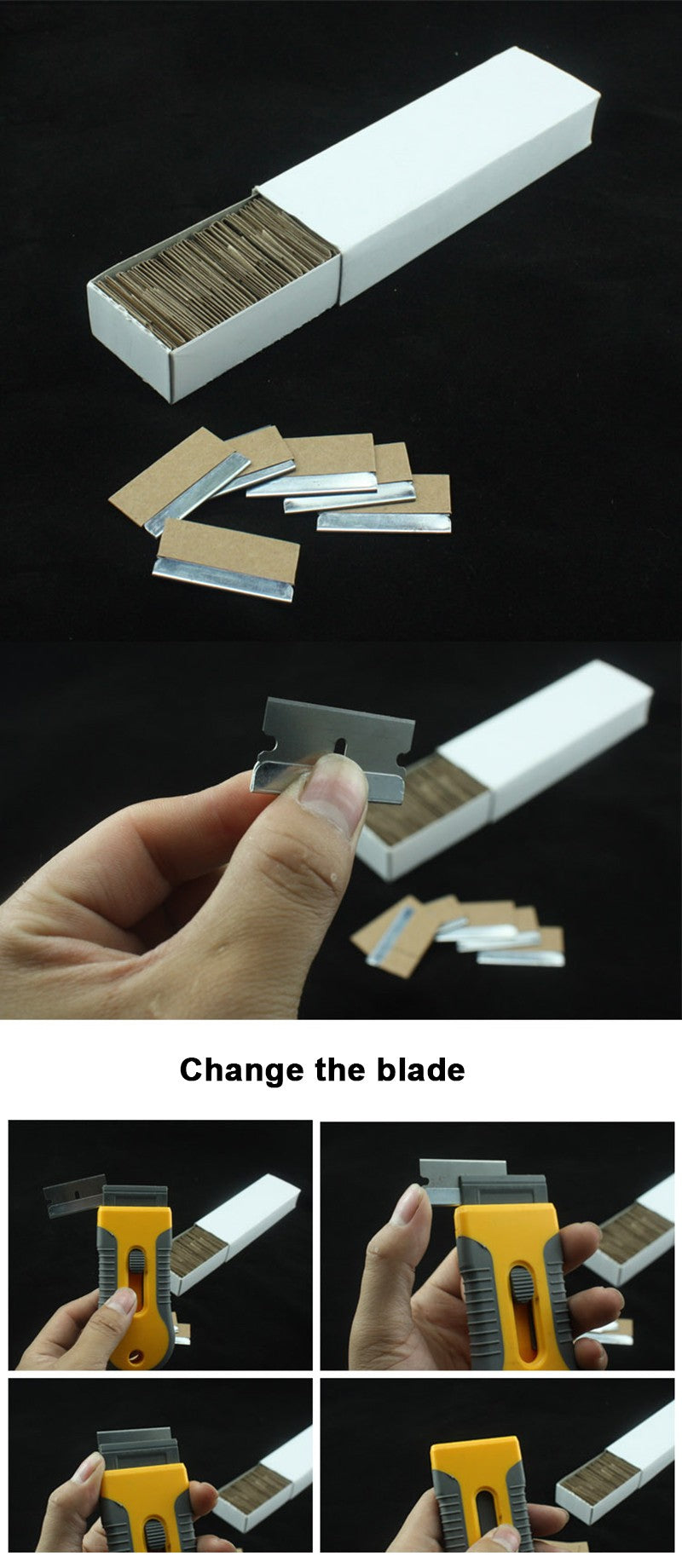 WR-102 4-cm Blade Scraper refill 10pcs blades per pack