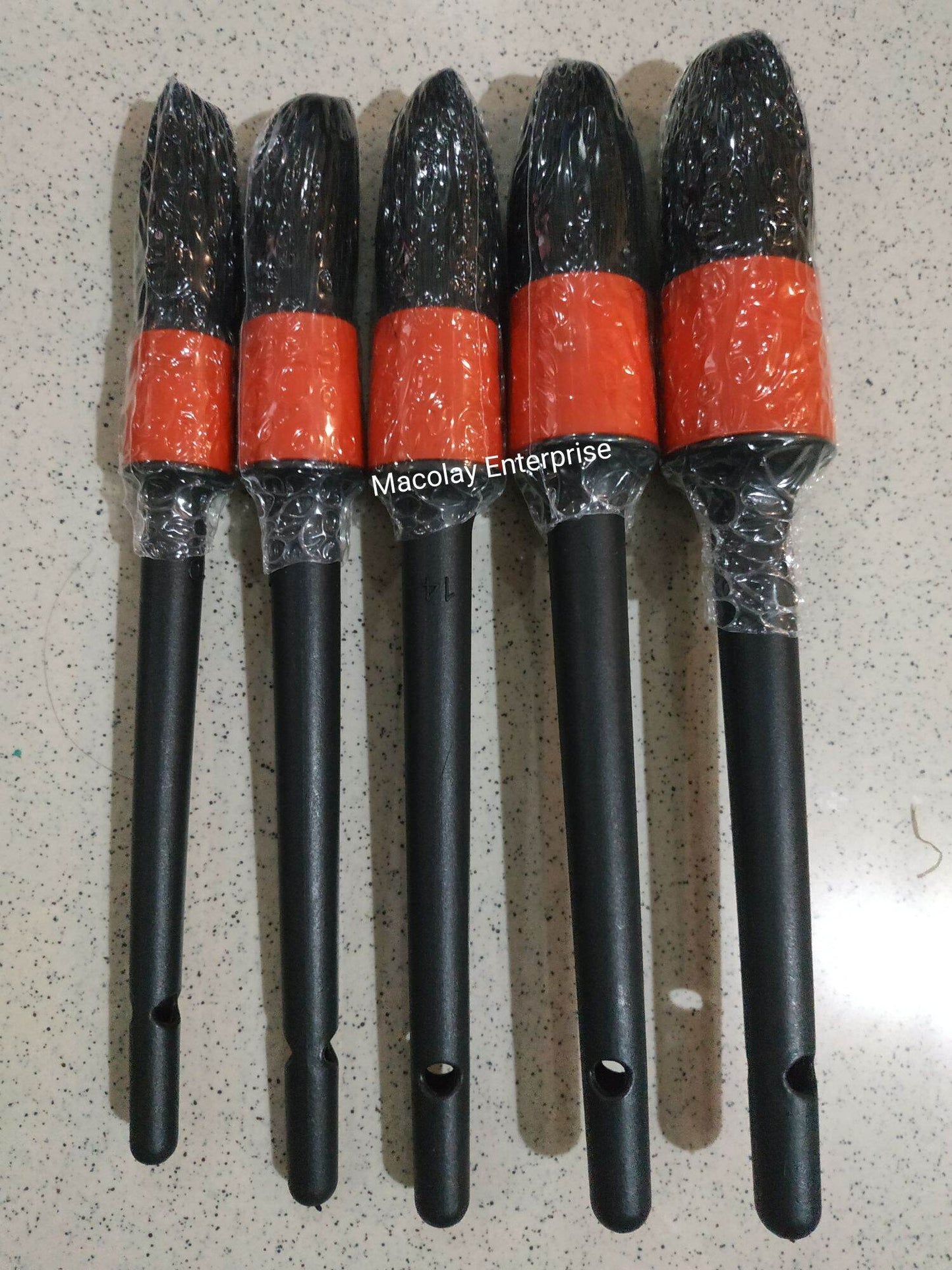IN-15 Black Bristle 5-pc Detailing Brush Set