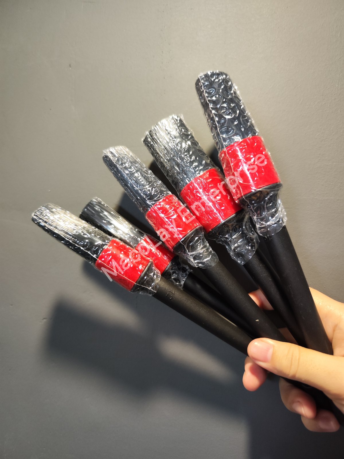 IN-15 Black Bristle 5-pc Detailing Brush Set