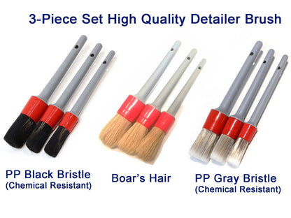 IN-26 High Quality 3-pc Car Detailing Brush set