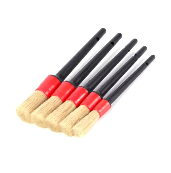 IN-21 Boars Hair 5-pc Car Detailing Brush set