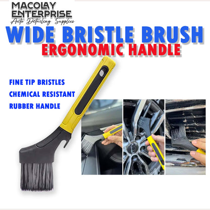 IN-54 Wide Bristle Fine Tip Ergonomic Handle Car Detailing Brush