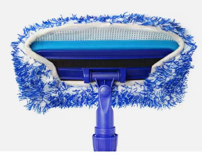 IN-56 Long Handle Telescopic Microfiber Wash Mitt Brush
