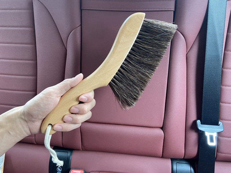 IN-48 Horse Hair Car Interior Brush & Duster