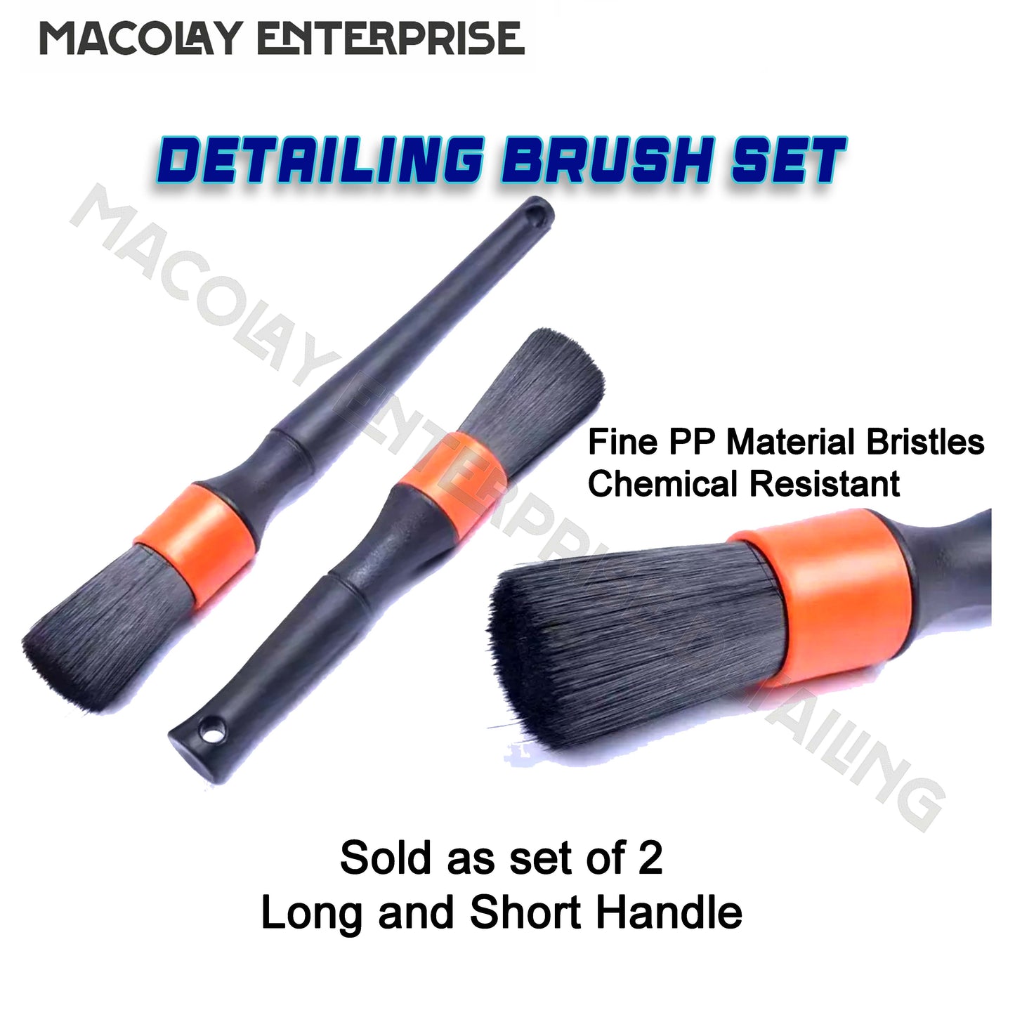 IN-43 Chemical Resistant 2-pc Detailing Brush Set