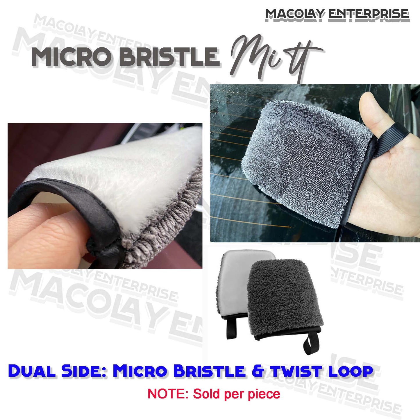 IN-45 Micro Bristle Sponge Pad or Mitt Interior Brush