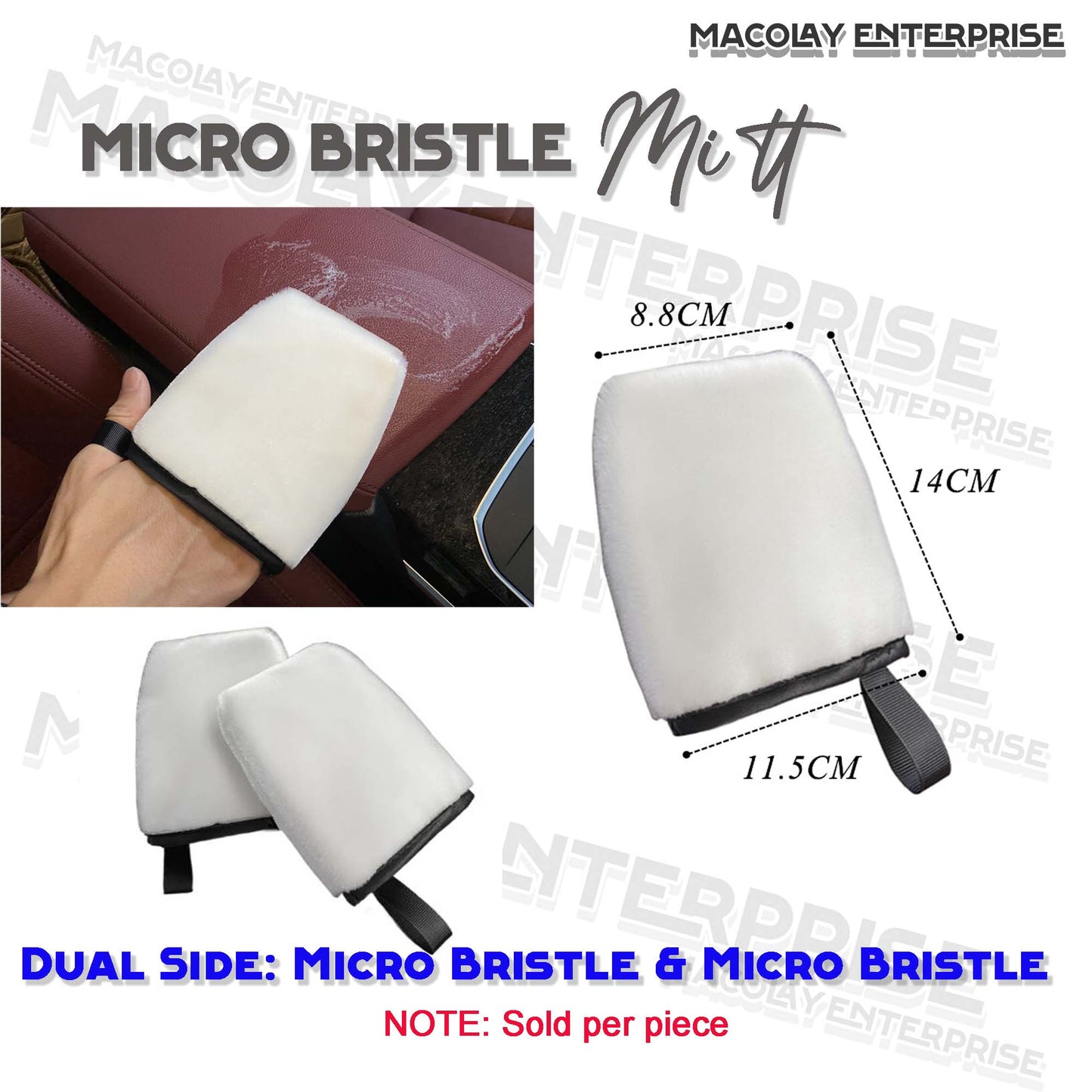 IN-45 Micro Bristle Sponge Pad or Mitt Interior Brush