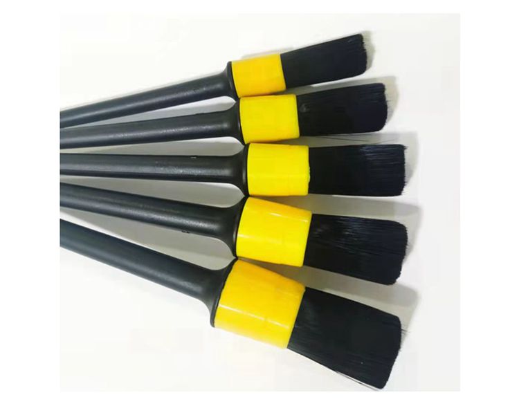 IN-34 Chemical Resistant Black Bristles 5-pc Detailing Brush set