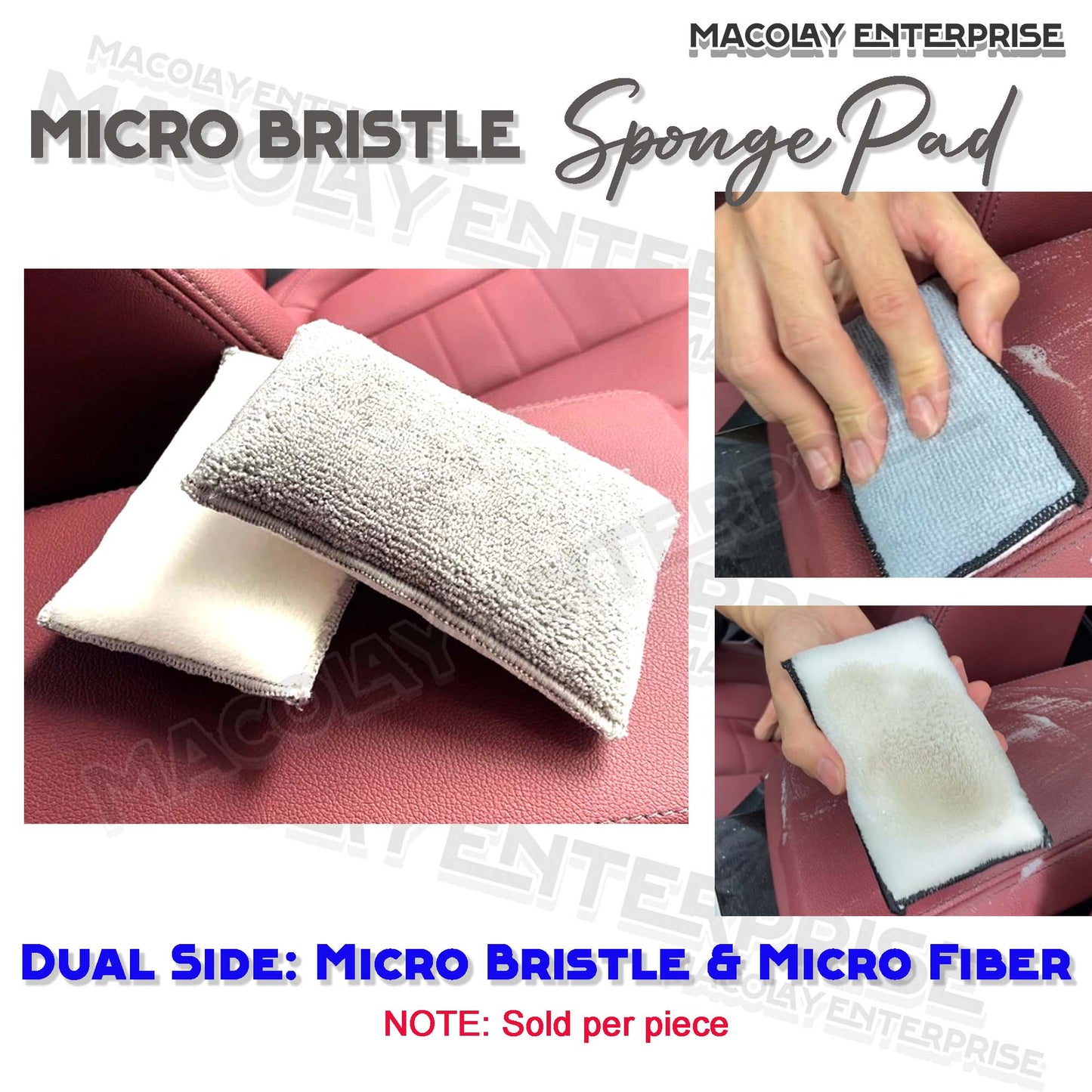 IN-45 Micro Bristle Sponge Pad or Mitt Interior Brush