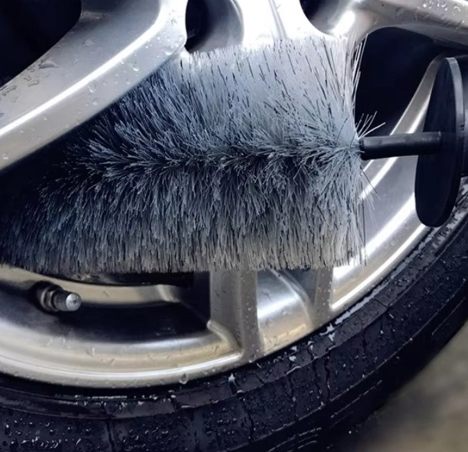 WH-01C Gray Soft Bristle Large Wheel Brush