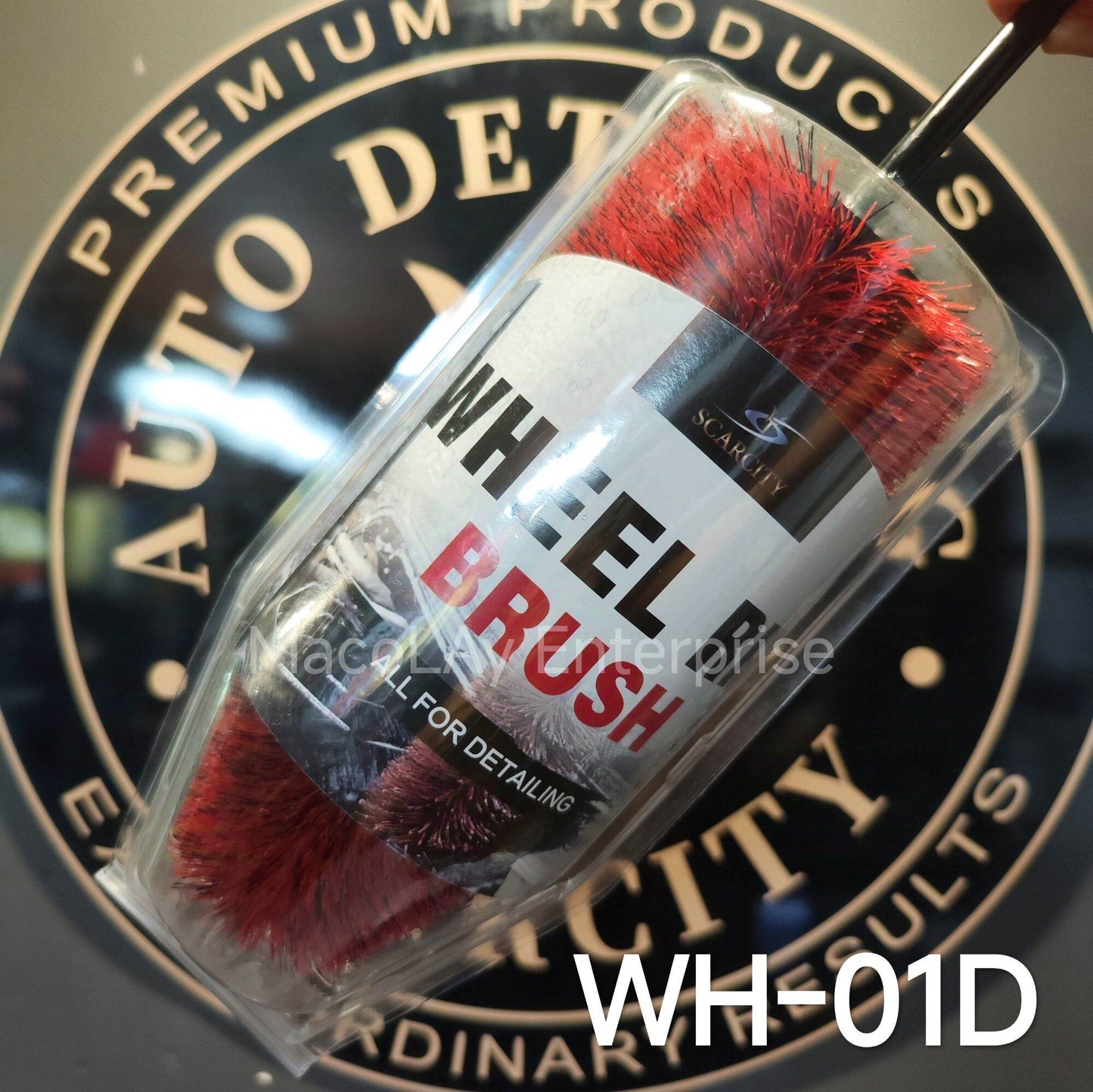 WH-01D Scarcity Red-Black Large Wheel Brush