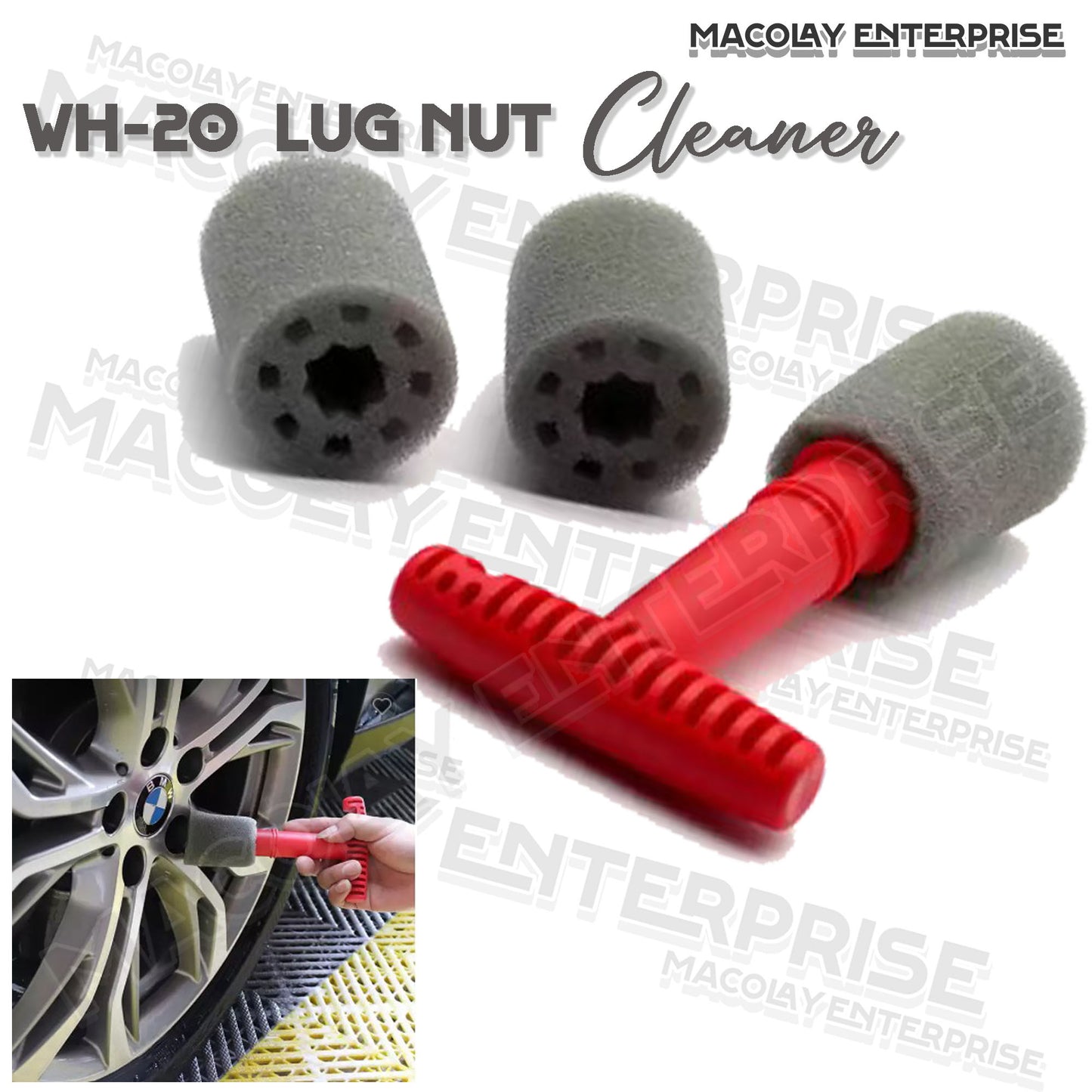 WH-20 Lug Nut Cleaner Brush