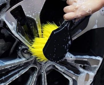 WH-12 Yellow Hard bristles Tire Brush