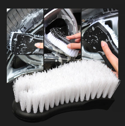 WH-28 White Hard Bristle Tire Brush