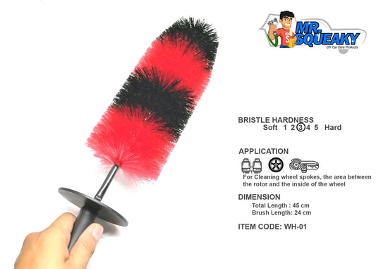 WH-01A Red Black Large Wheel Brush
