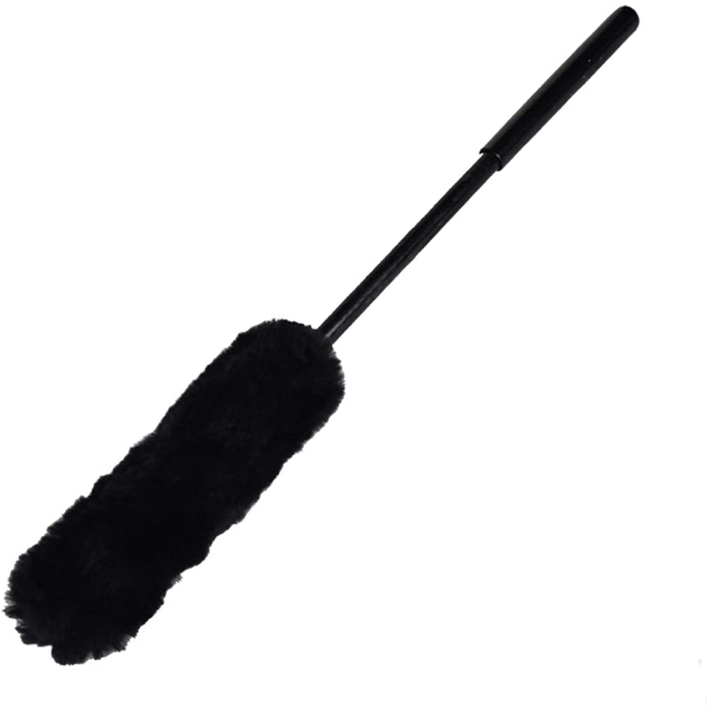 WH-37 Bended or Straight Black Soft Car Wheel Woolies Brush