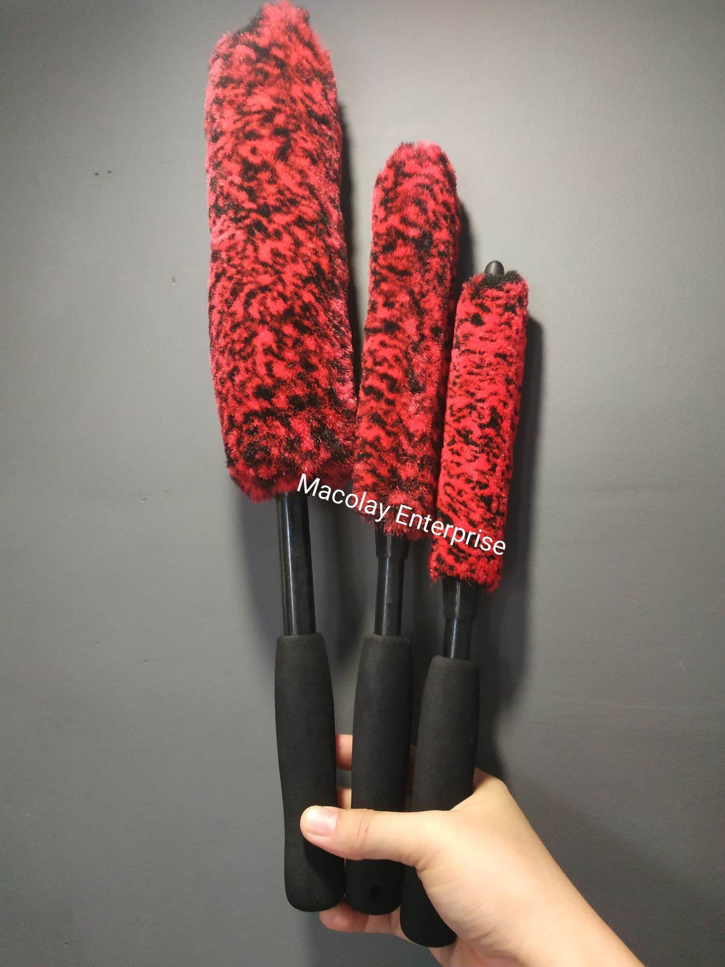 WH-04 3pcs Wheel Woolies Brush Set