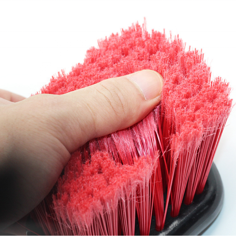 WH-11 Red Flagged Bristles Tire Brush