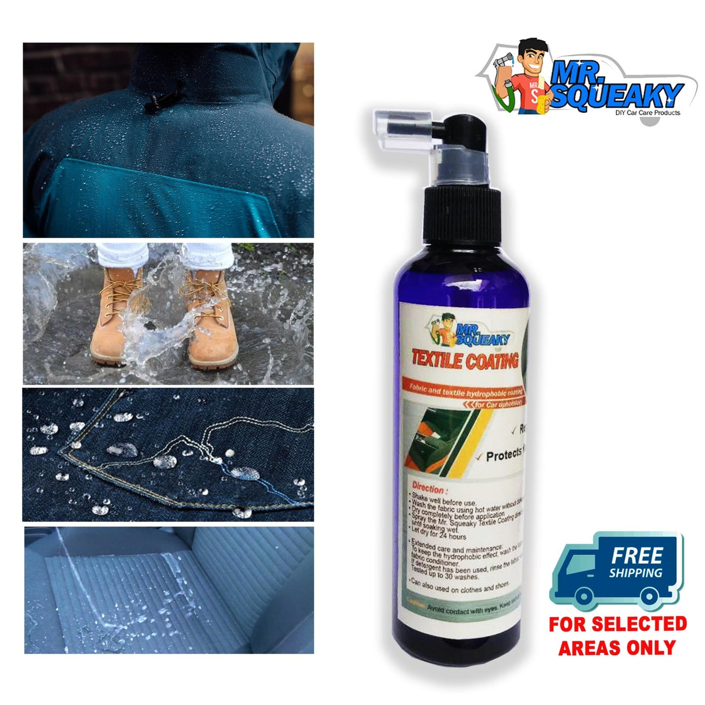 Mr. Squeaky Textile Coating Water Repellent
