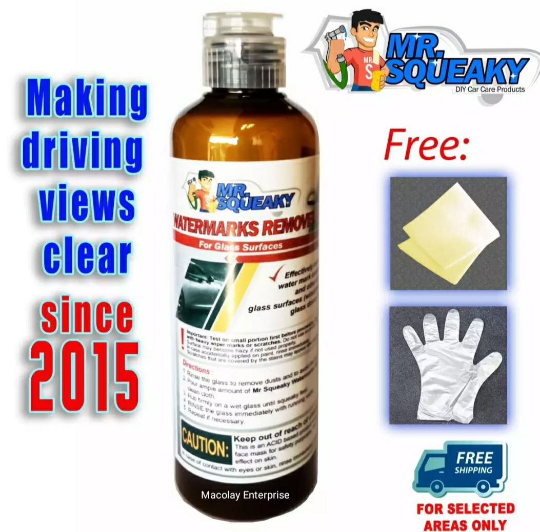 Mr. Squeaky Watermarks & Acid Rain Remover 250ml, since 2015