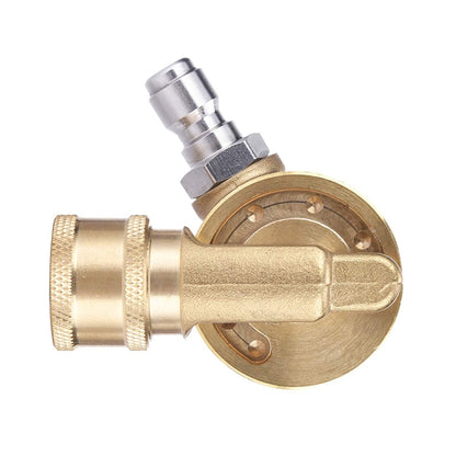 F09 240deg Pivoting Coupler for Pressure Washer Nozzle Gutter Cleaning  1/4" QC Fittings