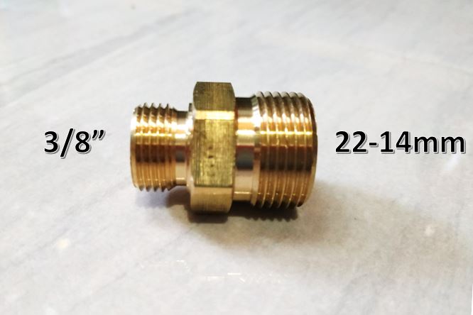 F12 M22-14 Male to 3/8 Male Adapter Fittings