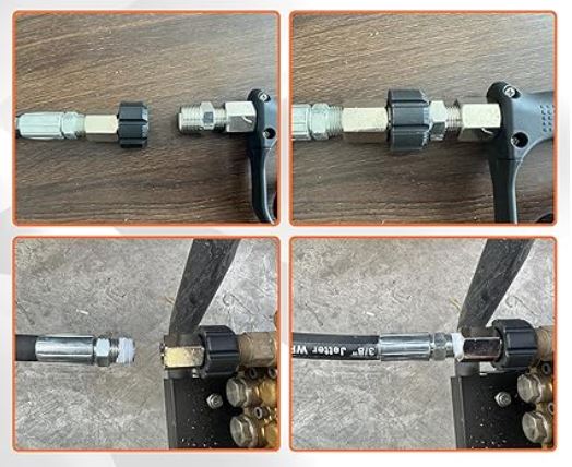 F36 M22-14 Female to 3/8 NPT Female Belt Type Pressure Washer Adapter Thread Fittings
