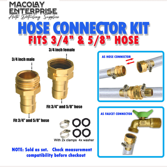 F31 Garden Hose Connector Kit Thread Fittings