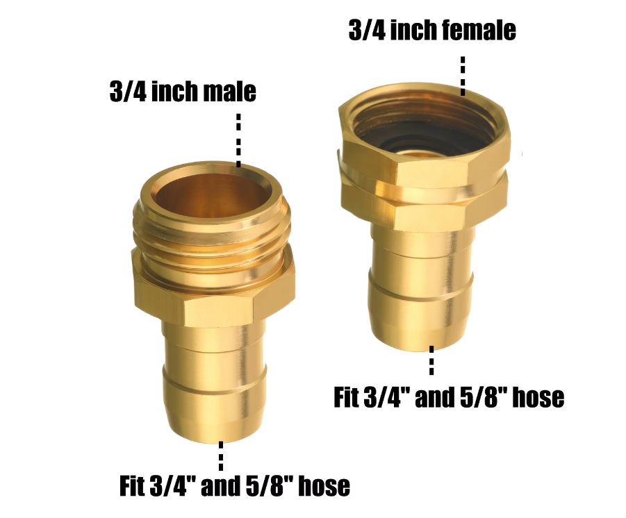 F31 Garden Hose Connector Kit Thread Fittings