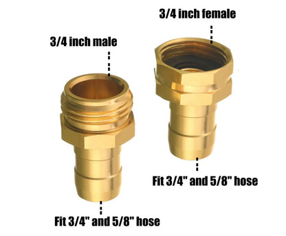 F31 Garden Hose Connector Kit Thread Fittings