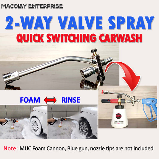 F25 Two Way Valve Spray Quick Switching Foam Cannon and Rinse Control Fittings for Car Wash